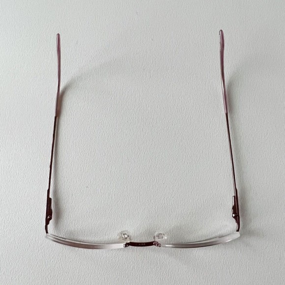 UROCK Eyeglasses Frame U721 Rose 52-18-135 Semi Rimless Display Model - Picture 4 of 12